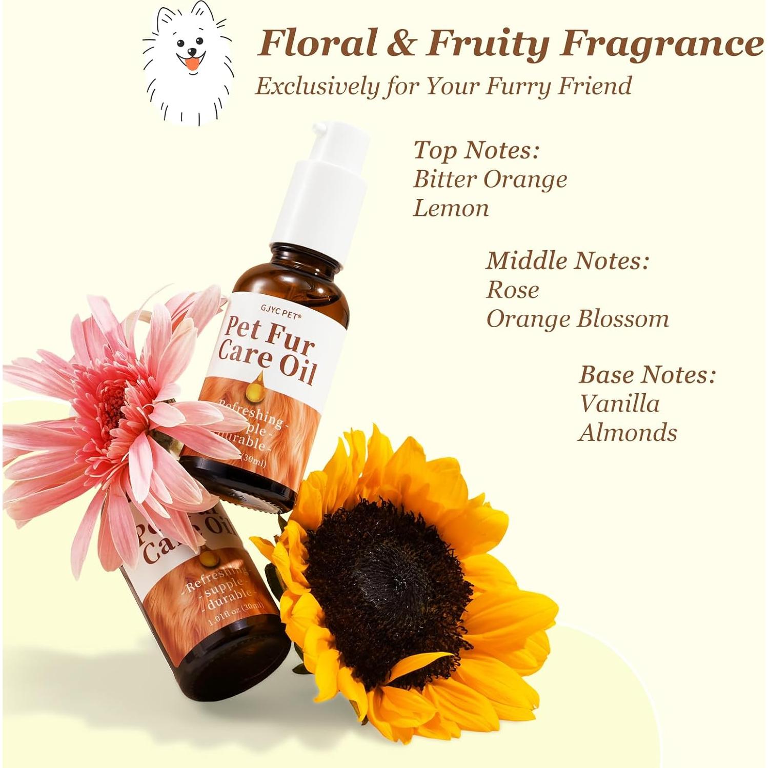 Aceite Acondicionador para Pelaje de Mascotas GJYC 30 ml