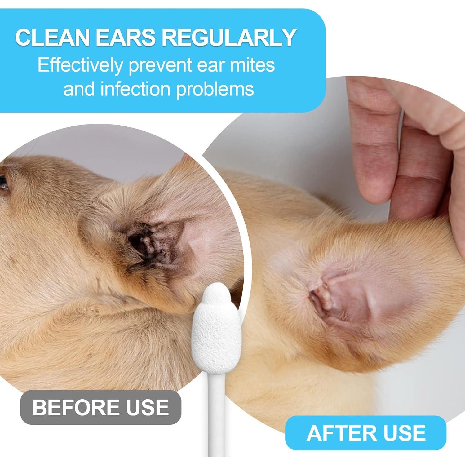 Hisopos de Limpieza de Oídos para Perros VVHOMIFE L 56 Pcs