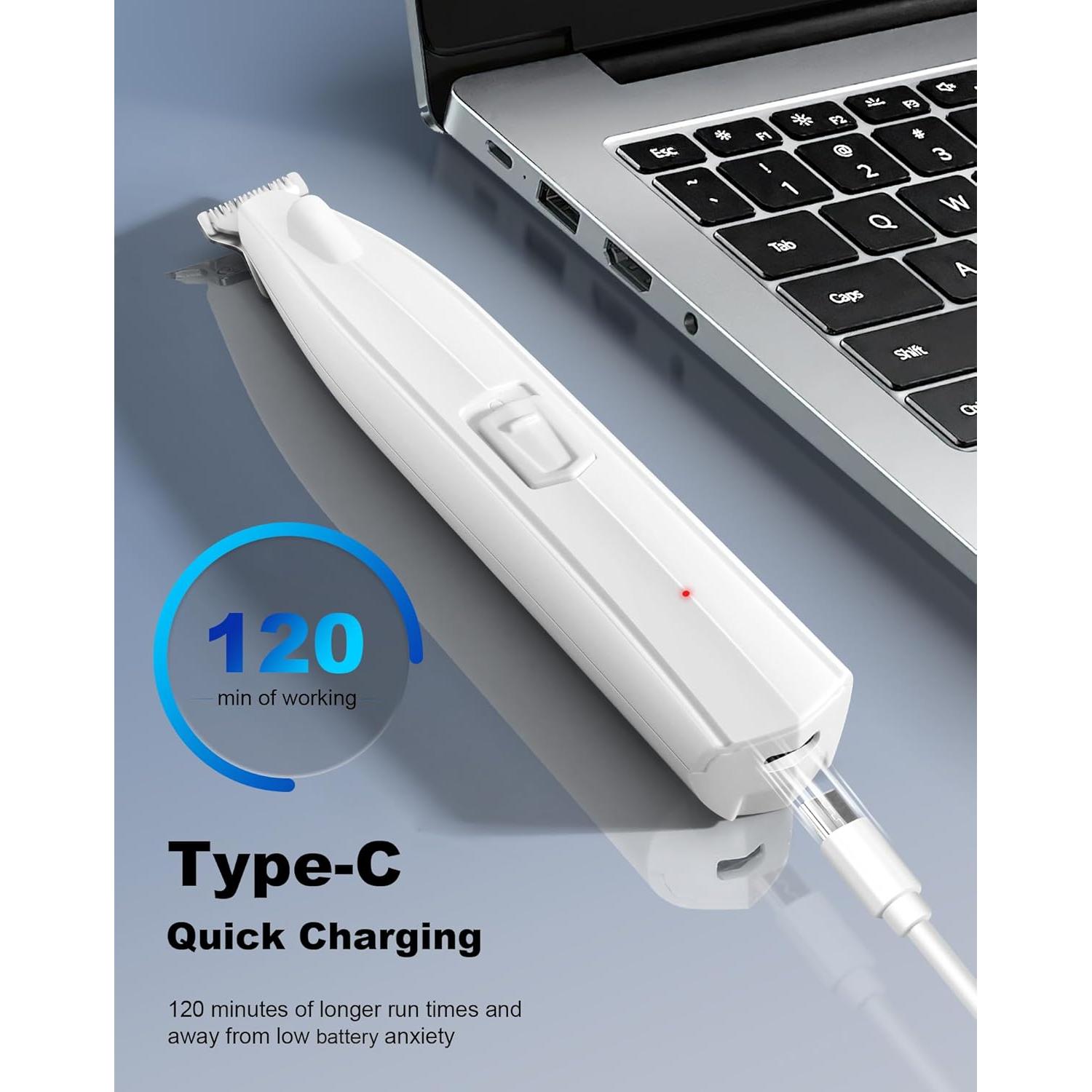 Recortadora de patas de perro Lexflext con luz LED, recargable