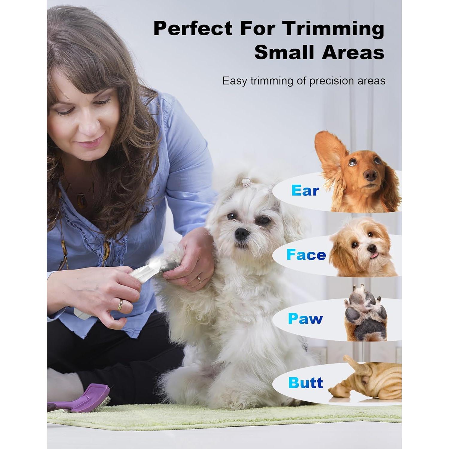 Recortadora de patas de perro Lexflext con luz LED, recargable