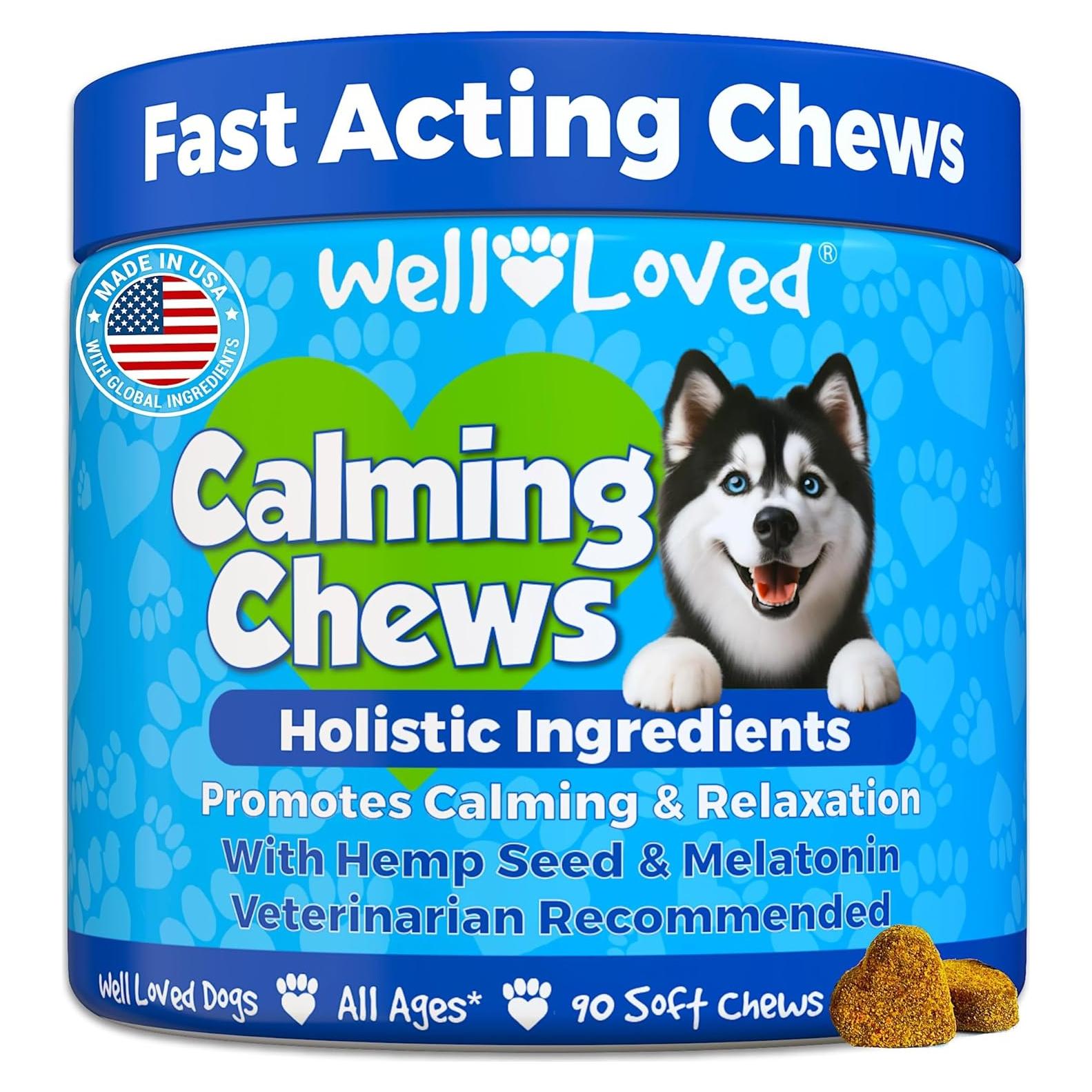 Masticables Calmantes para Perros Bien Queridos - 90 Unidades
