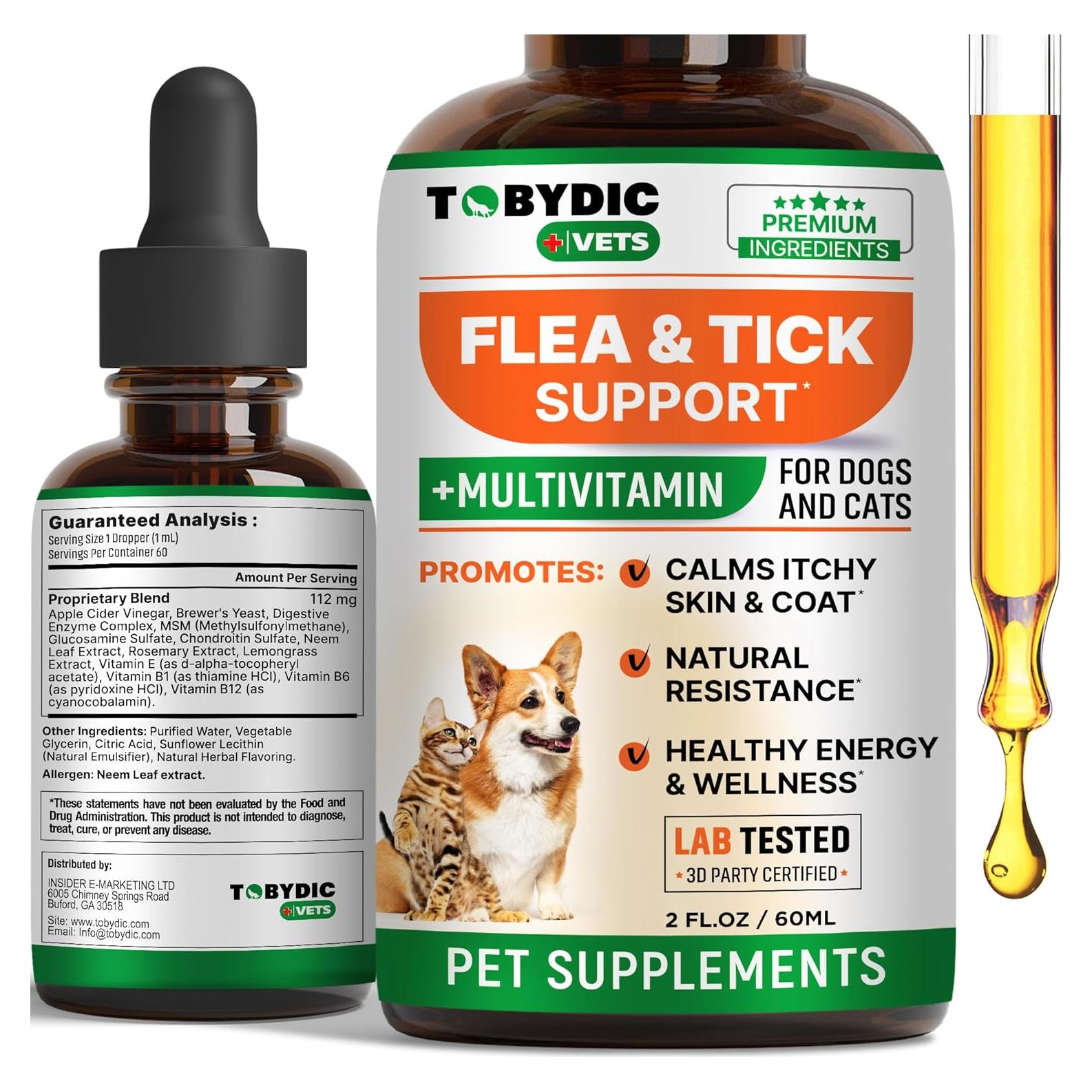 Suplemento Natural Oral para Pulgas y Garrapatas Tobydic 56.7g