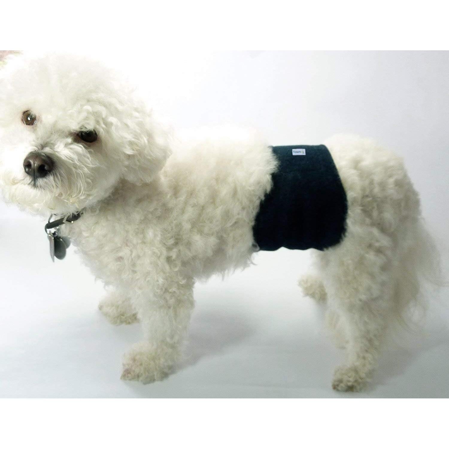 Paquete de 3 Pañales Reutilizables para Perros Machos Teamoy - Cintura 25.4cm-33cm