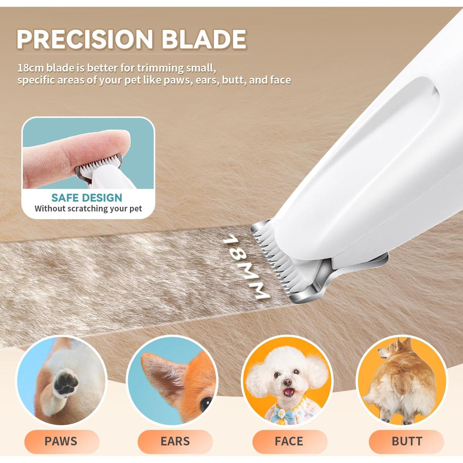 Recortador de Precisión para Mascotas MOONEON USB Impermeable