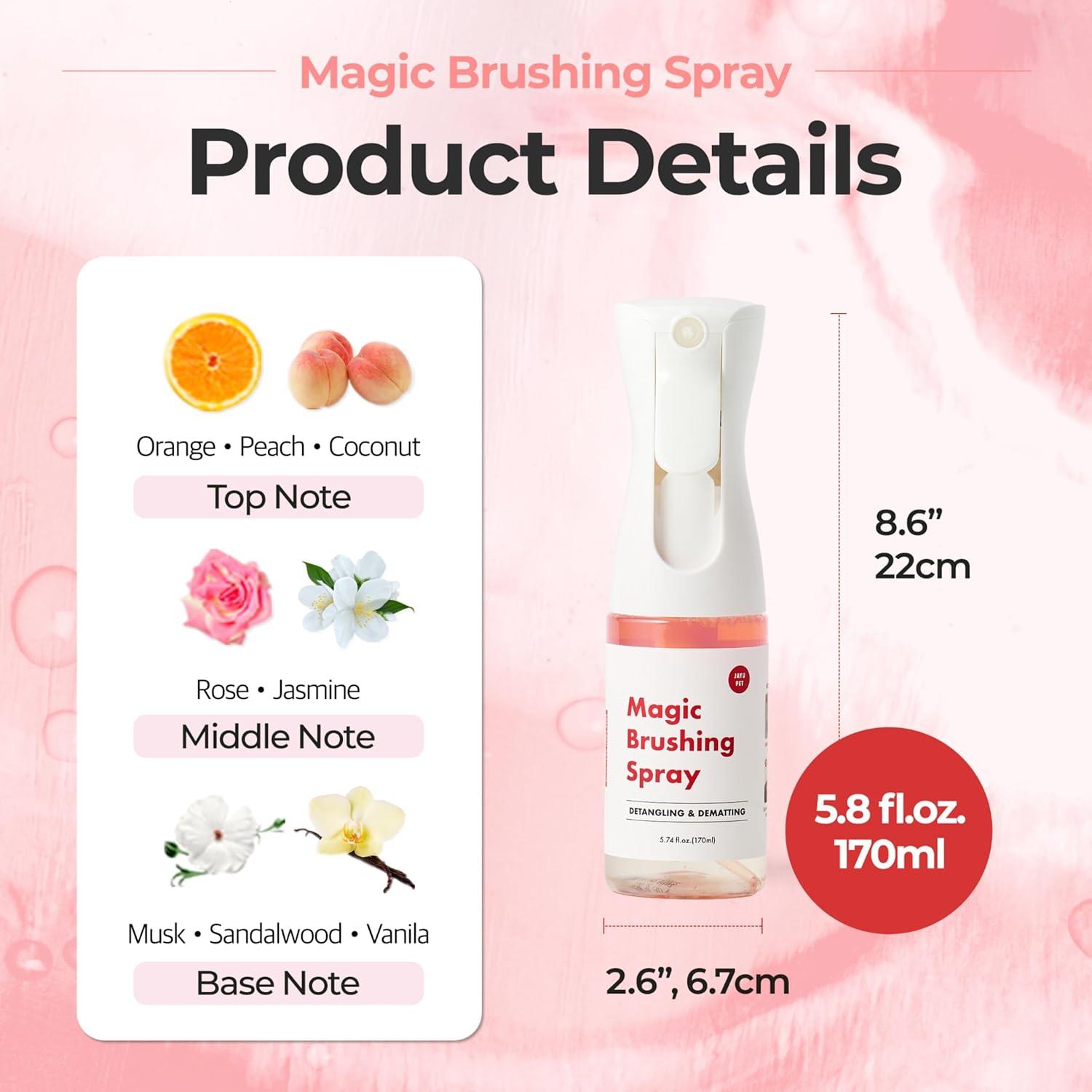 Spray Desenredante y Desodorante JAYU PET 170ml para Perros y Gatos