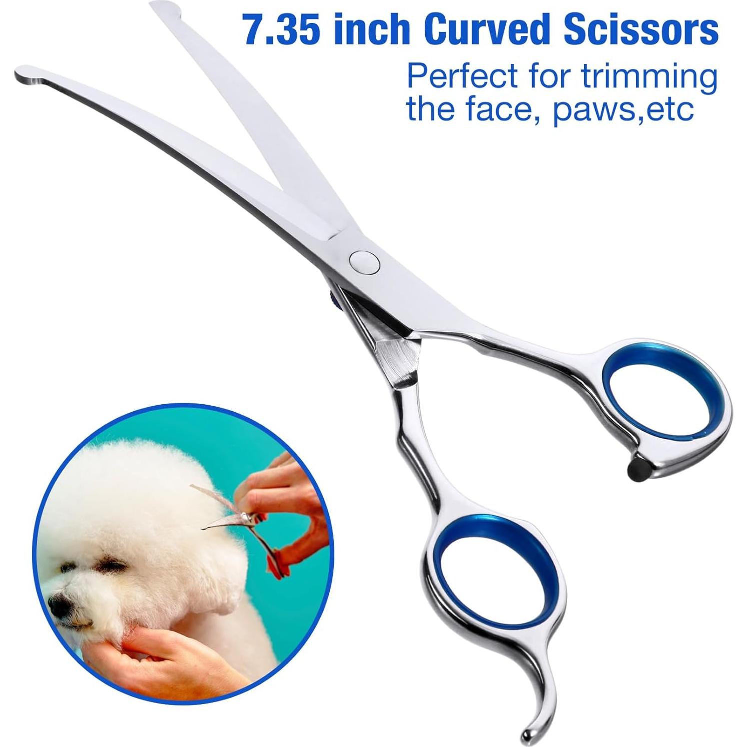 Kit de Tijeras para Mascotas CADABY 5 en 1 Acero Inoxidable