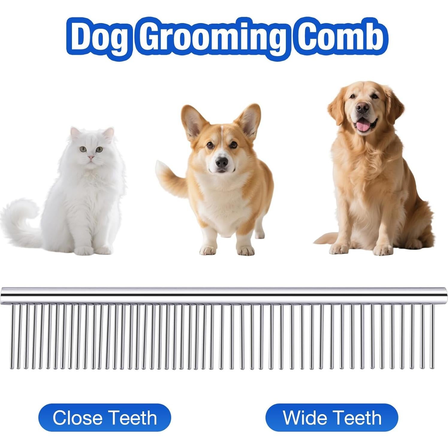 Kit de Tijeras para Mascotas CADABY 5 en 1 Acero Inoxidable