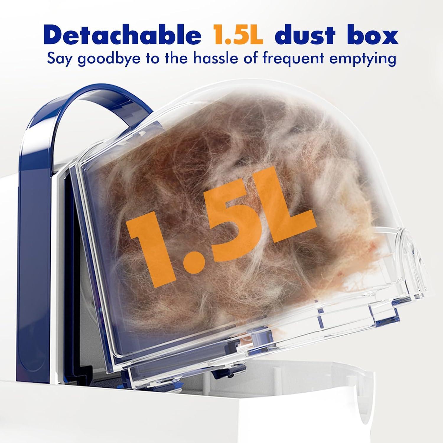 Kit de Aseo para Perros Rywell PG10, Aspiradora 12000Pa 1.5L