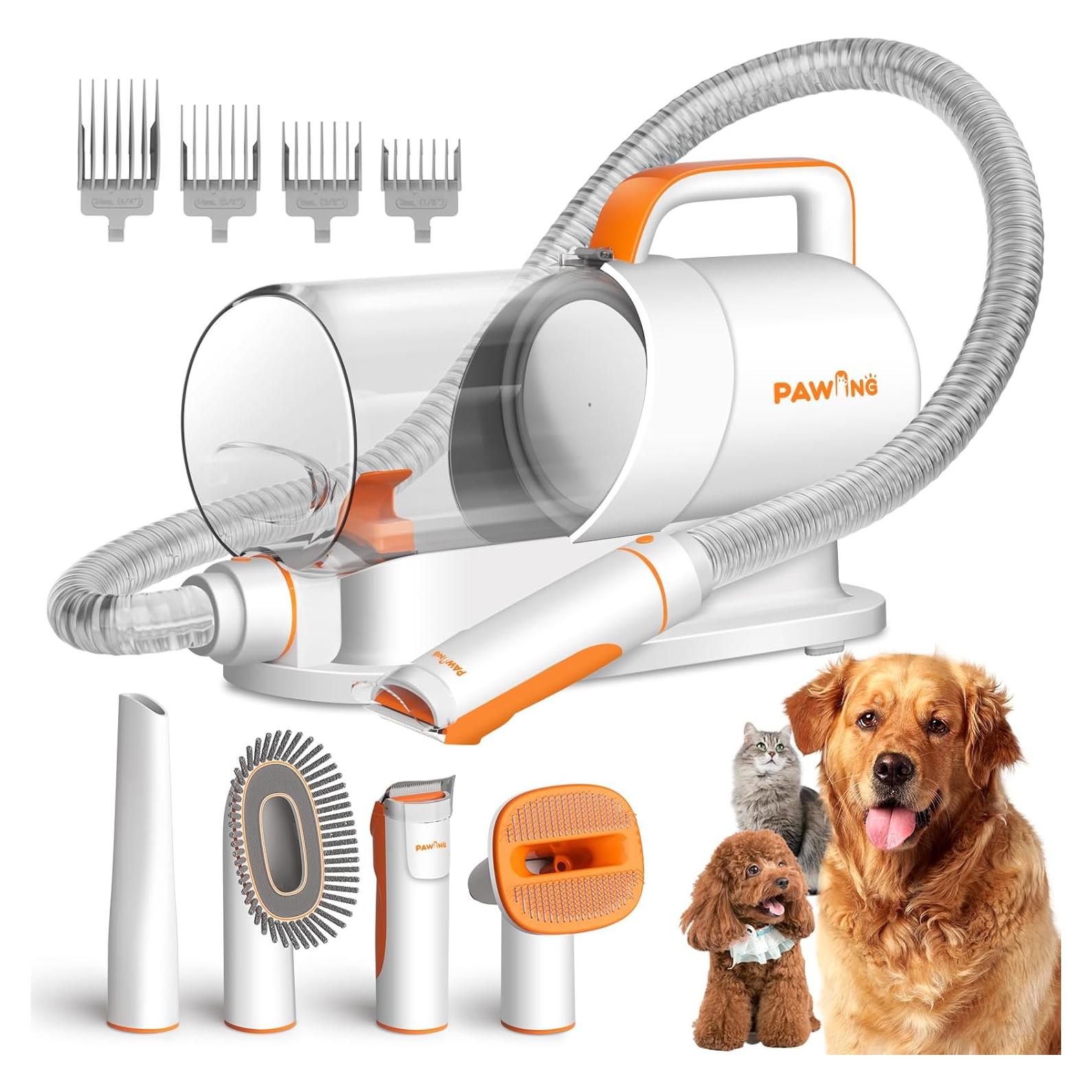 Kit de Aseo para Mascotas PAWING 4 en 1 con Aspiradora Silenciosa