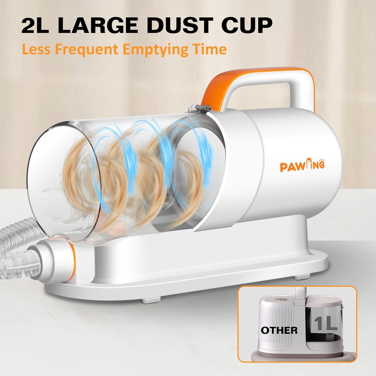 Kit de Aseo para Mascotas PAWING 4 en 1 con Aspiradora Silenciosa