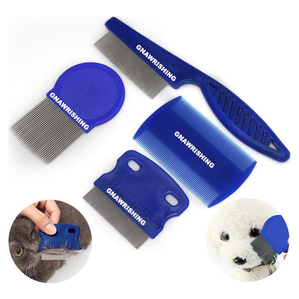 Juego de Peines para Aseo de Mascotas GNAWRISHING 4Pcs