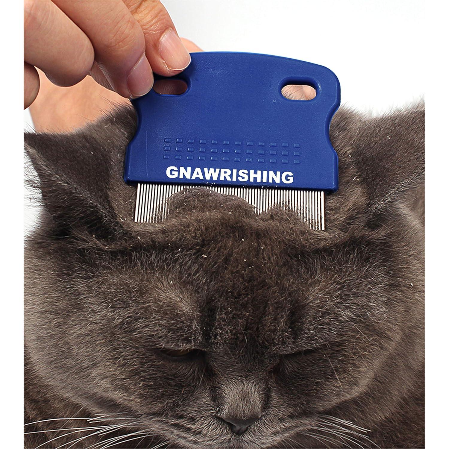 Juego de Peines para Aseo de Mascotas GNAWRISHING 4Pcs