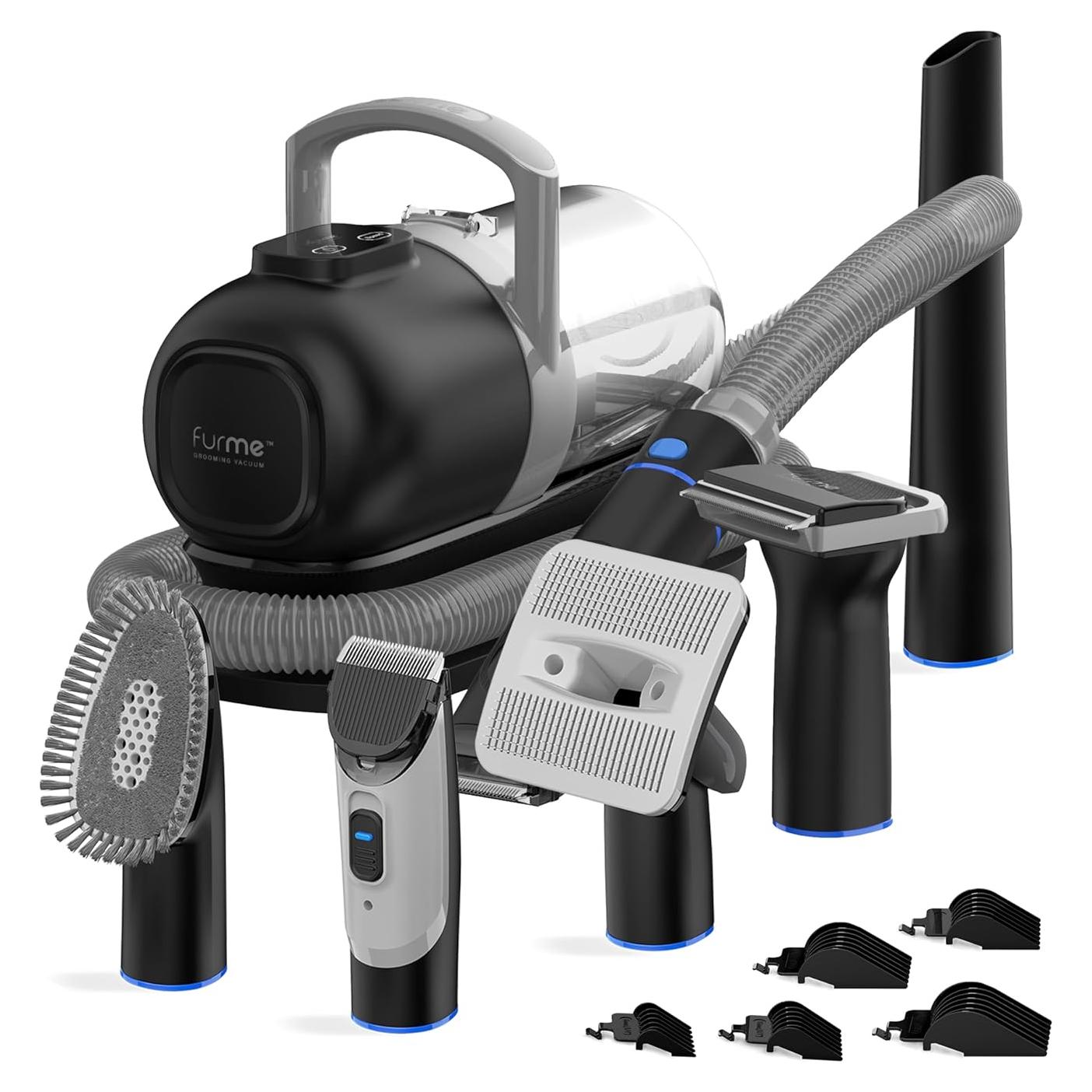 Kit de Acicalamiento para Mascotas FurMe - Aspiradora Silenciosa 1L