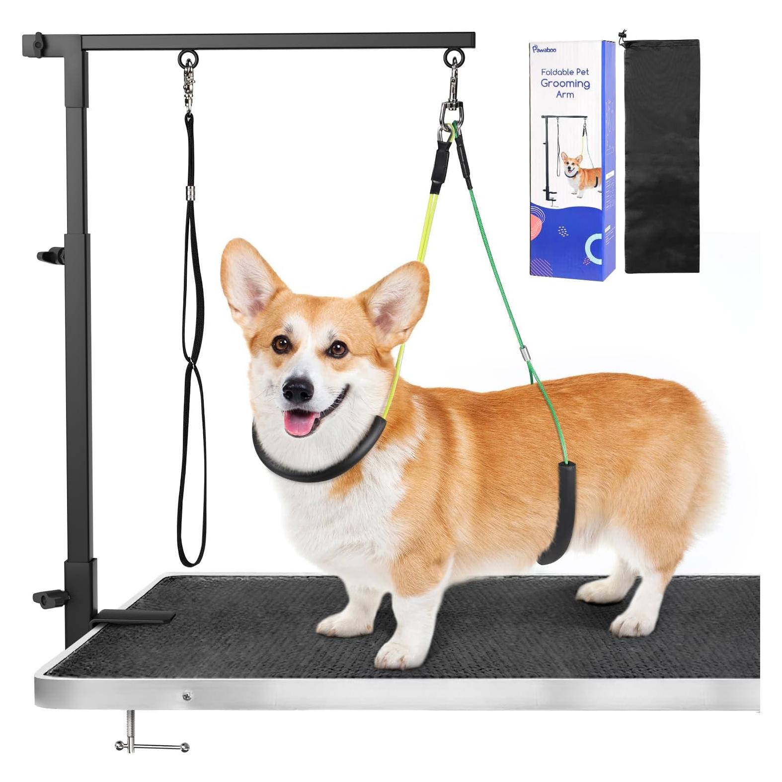 Brazo de Aseo para Mascotas Pawaboo Ajustable 74cm Negro