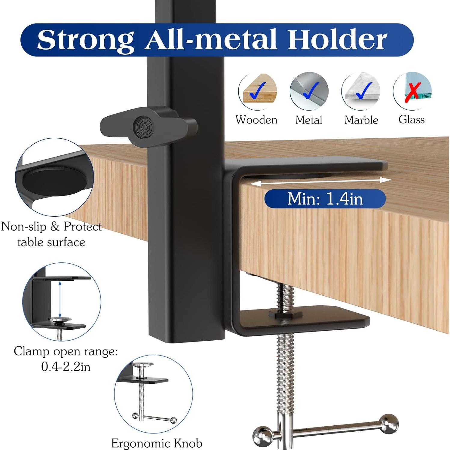 Brazo de Aseo para Mascotas Pawaboo Ajustable 74cm Negro