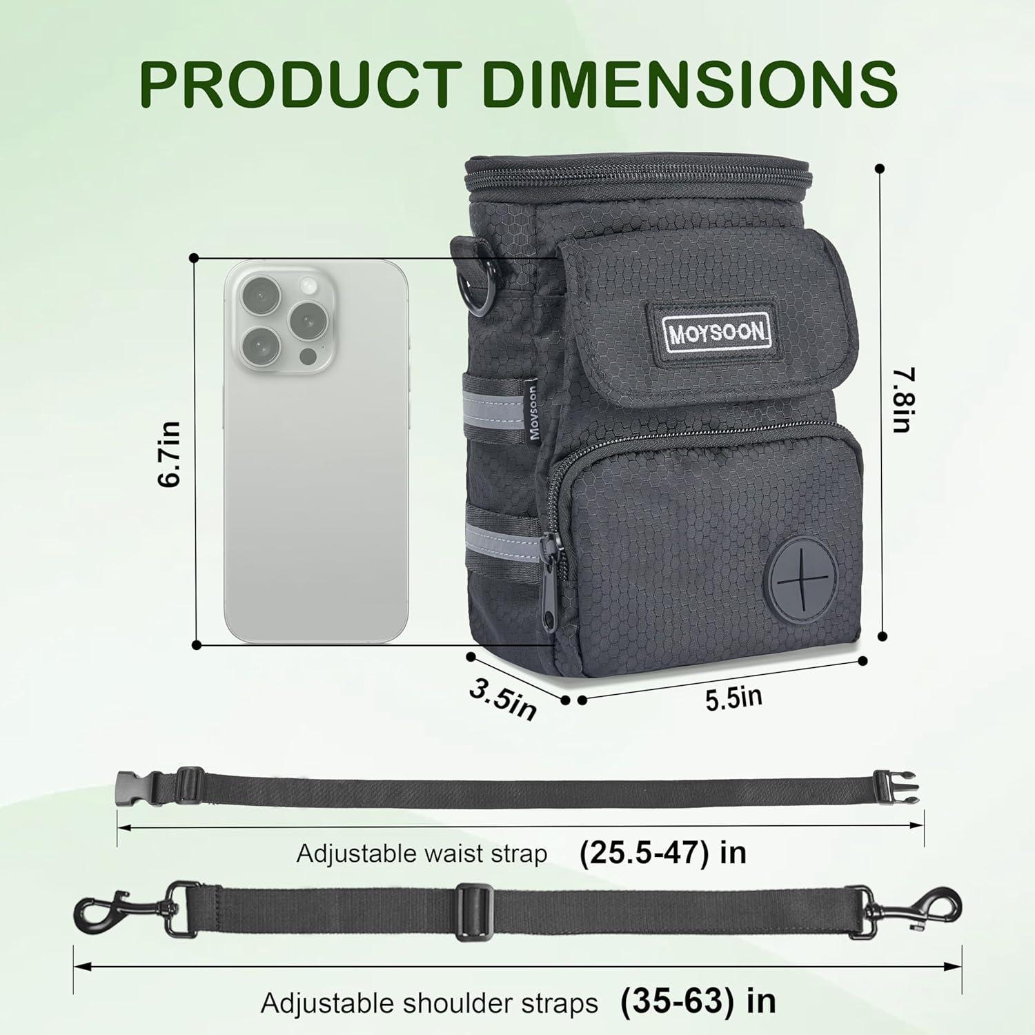 Bolsa de Entrenamiento para Perros Moysoon - Multi-Bolsillo Impermeable