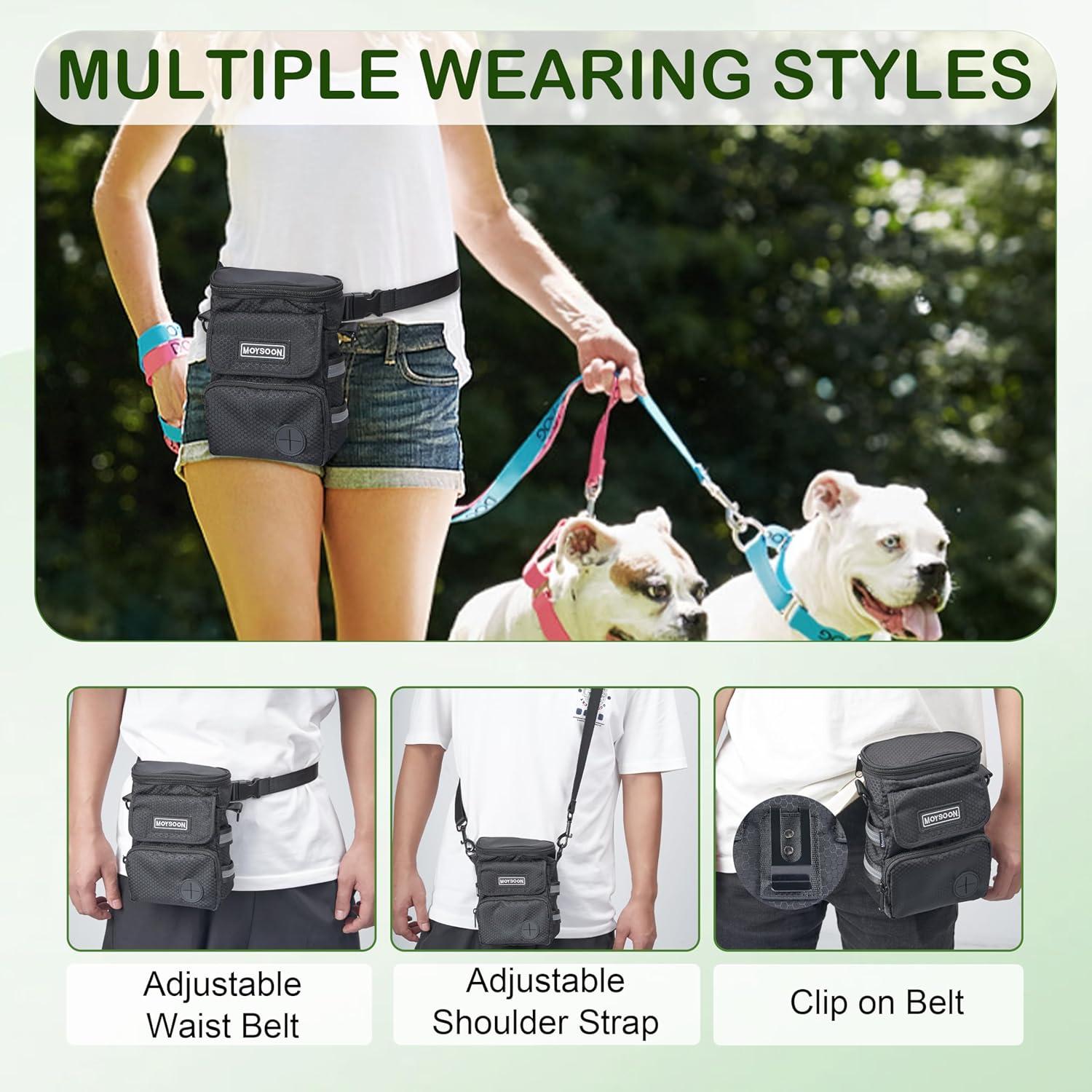 Bolsa de Entrenamiento para Perros Moysoon - Multi-Bolsillo Impermeable