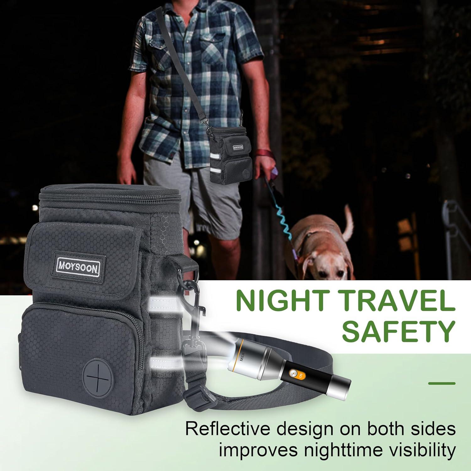 Bolsa de Entrenamiento para Perros Moysoon - Multi-Bolsillo Impermeable