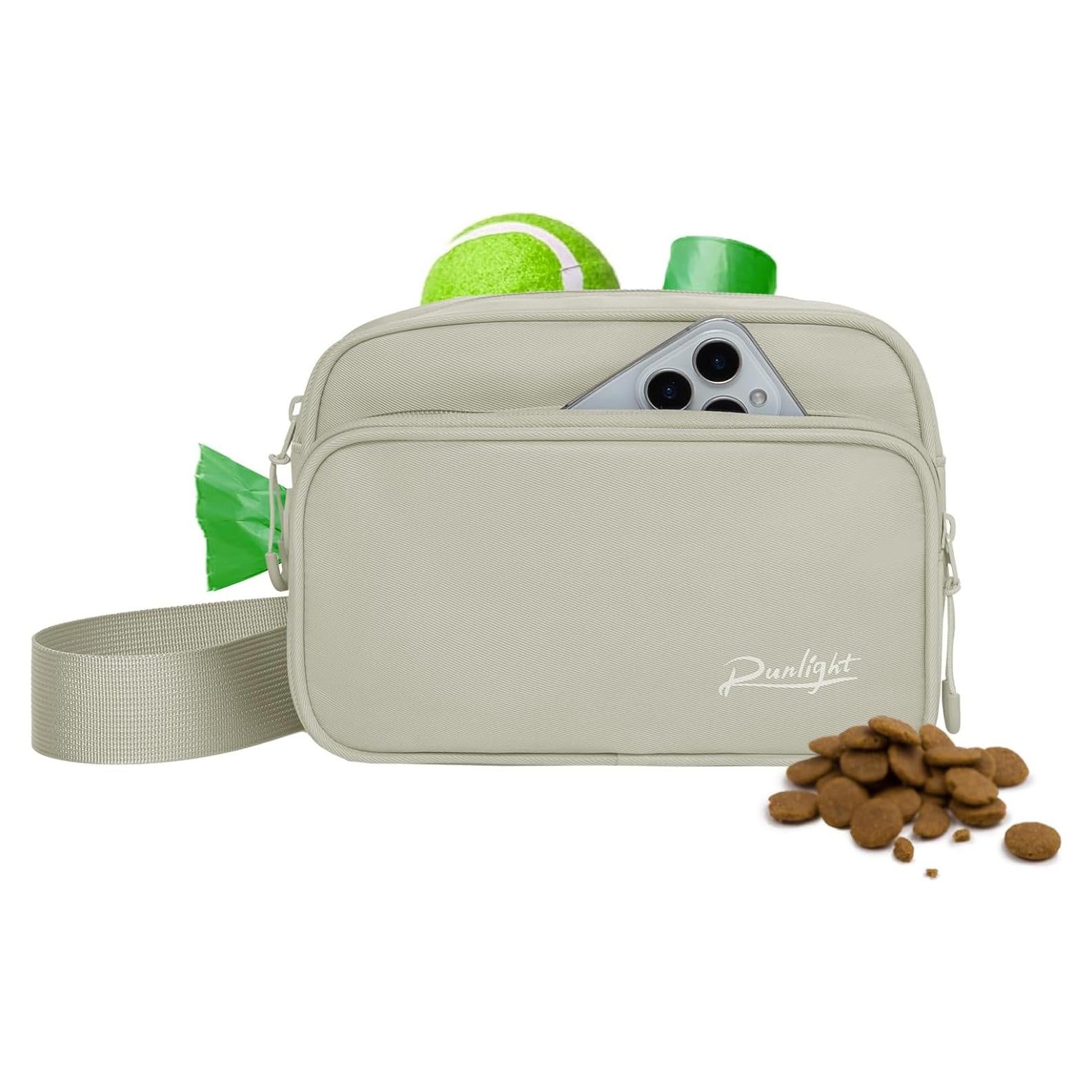 Bolsa de Entrenamiento para Perros Runlight Caqui 21.96x16x6.99cm