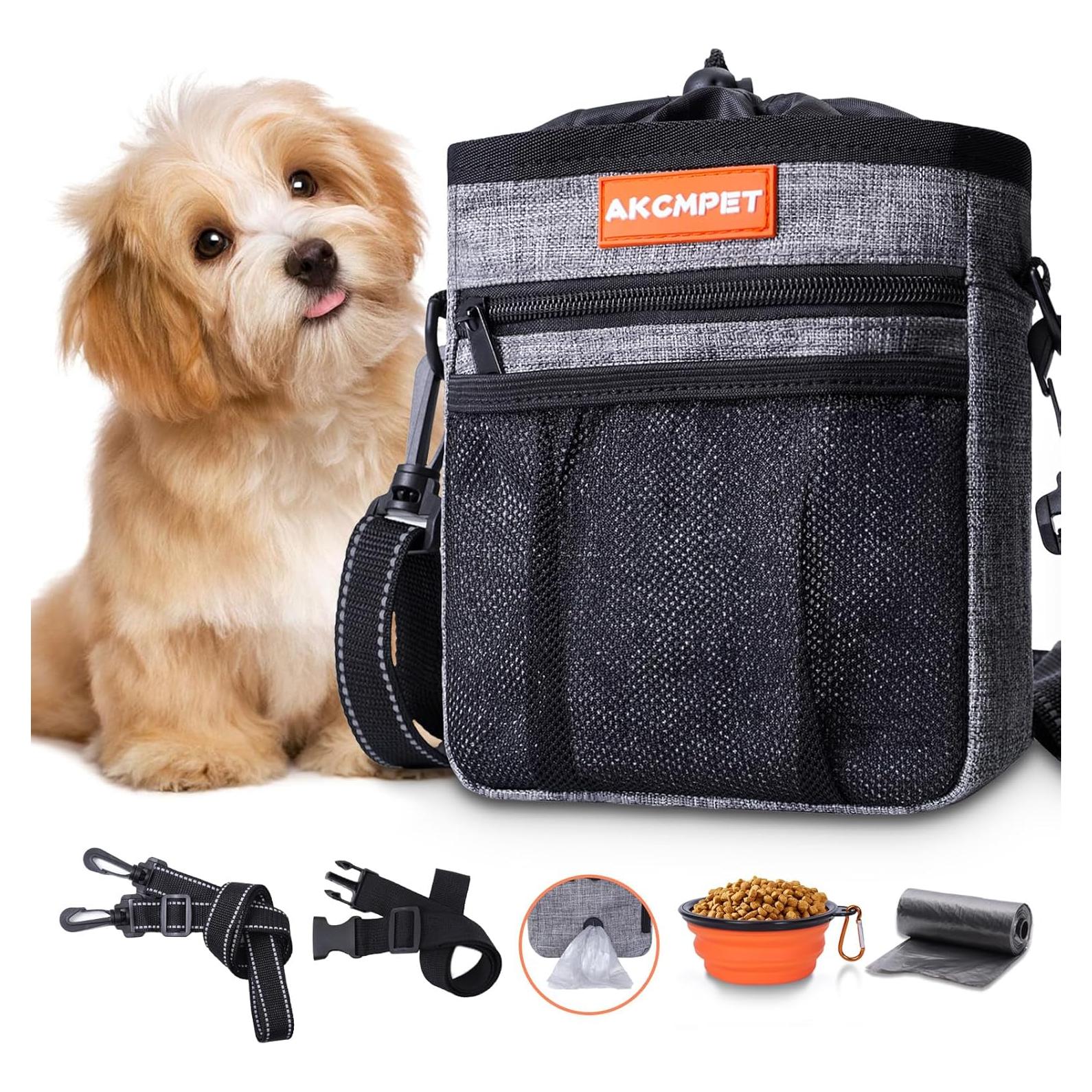 Bolsa de Entrenamiento para Perros HOSASSPER con Dispensador y Cuenco