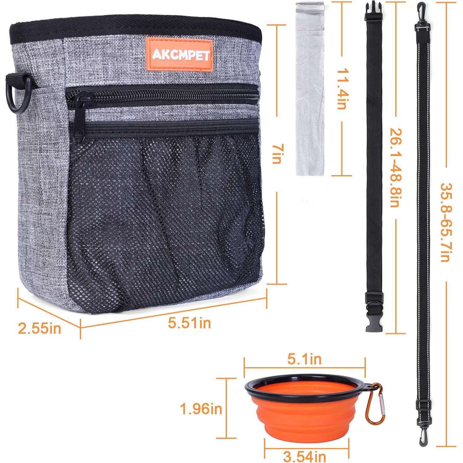 Bolsa de Entrenamiento para Perros HOSASSPER con Dispensador y Cuenco
