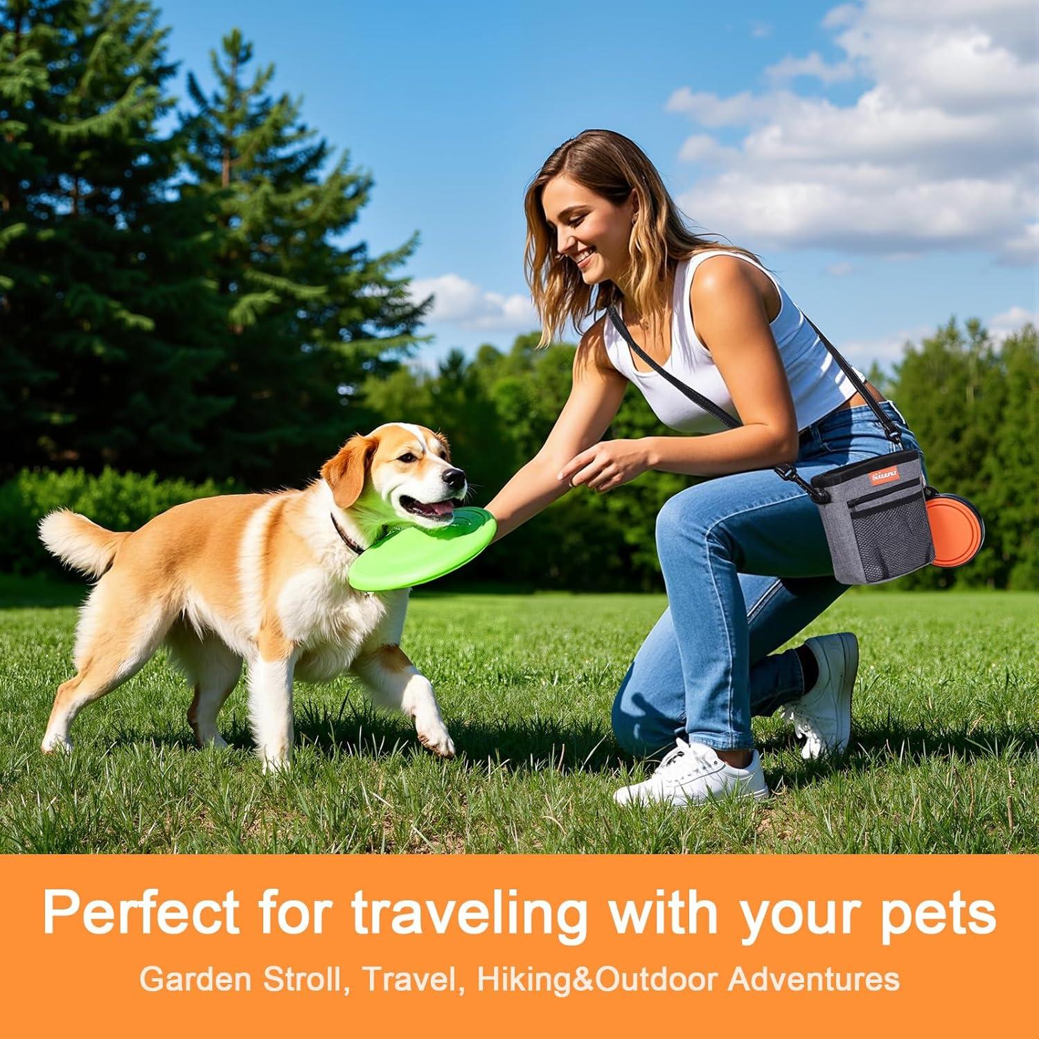 Bolsa de Entrenamiento para Perros HOSASSPER con Dispensador y Cuenco