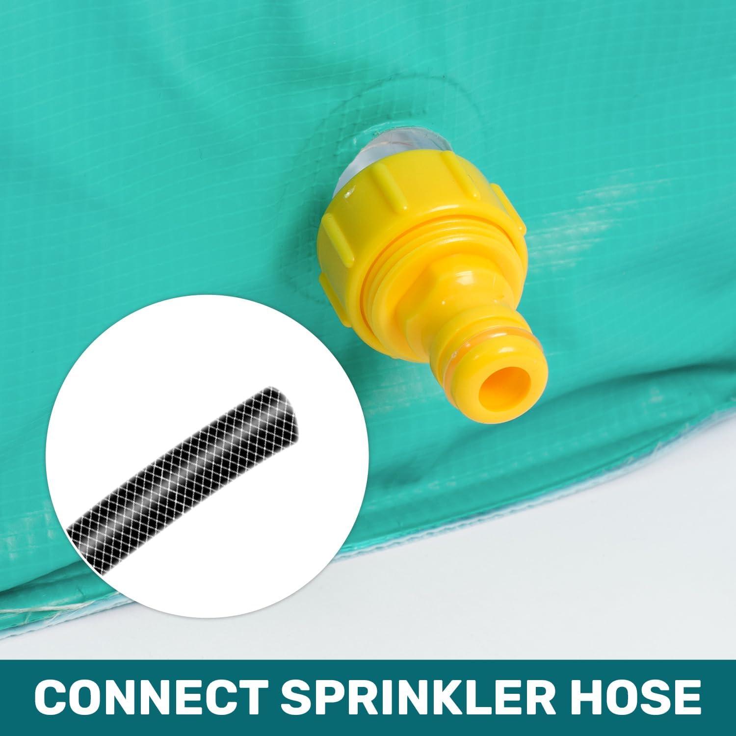 Piscina Plegable para Perros Heeyoo 200 cm con Aspersor