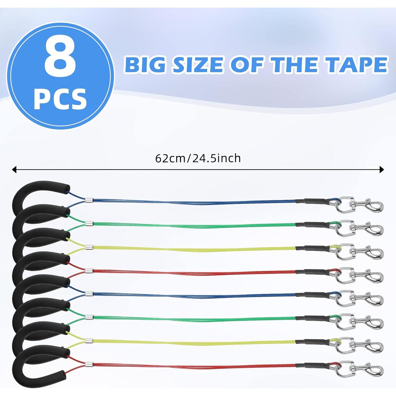 Lazos de Aseo para Perros Chunful - 8 Piezas Ajustables 62 cm