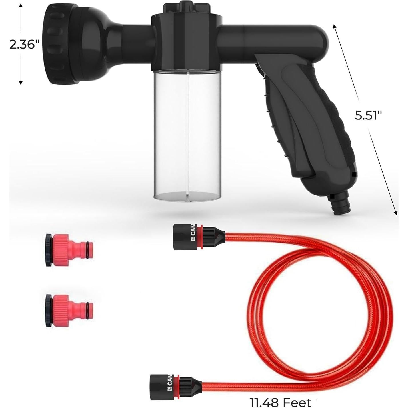 Manguera de Jardín 3.5m con Dispensador de Jabón Camplux