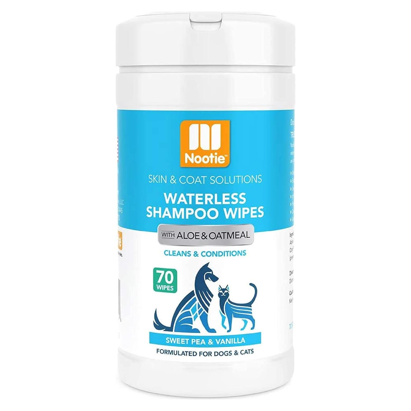 Toallitas de Champú Sin Agua Nootie 70 Unidades Guisante Dulce