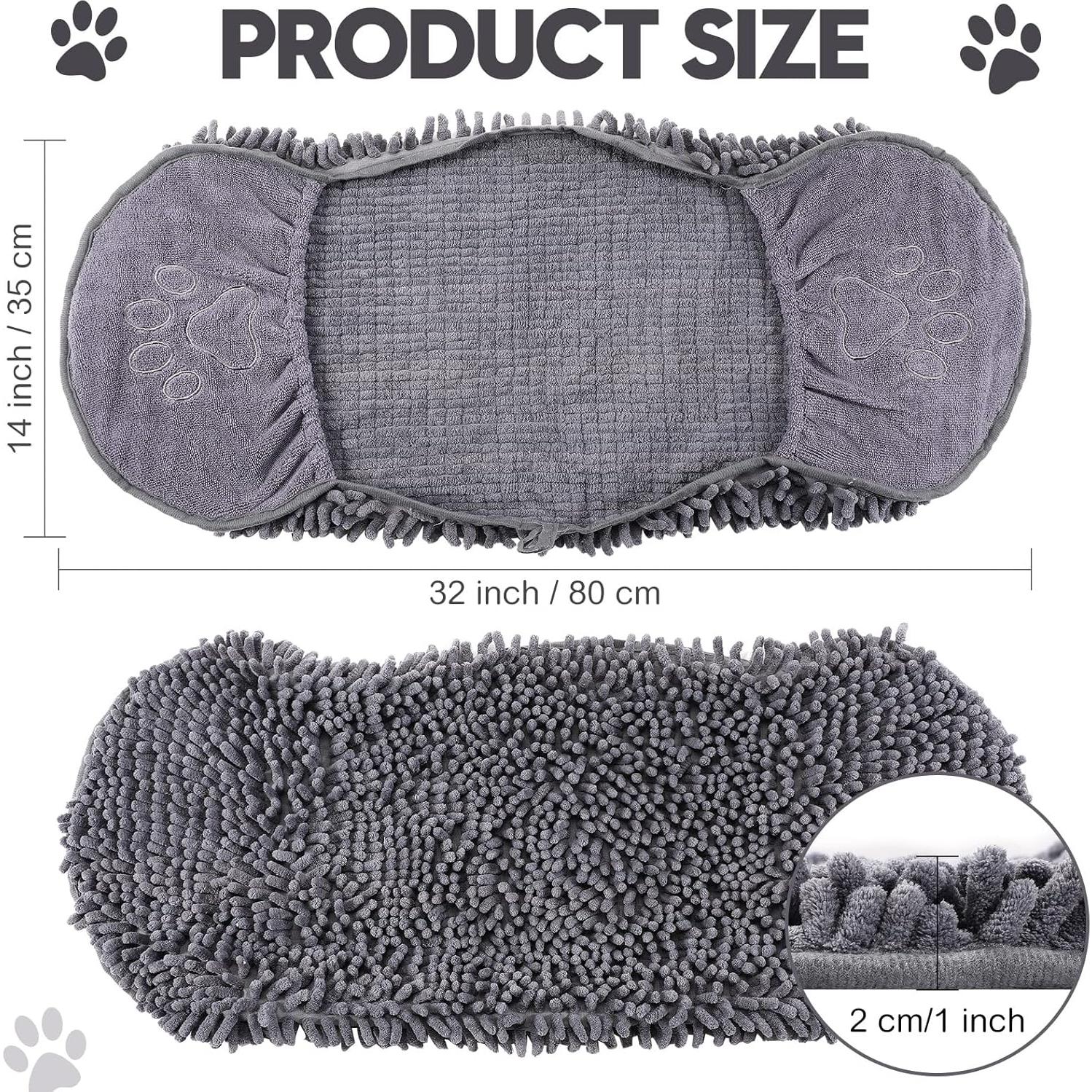 Toalla de Microfibra Absorbente Newwiee 4 Pcs Grande 81x36 cm