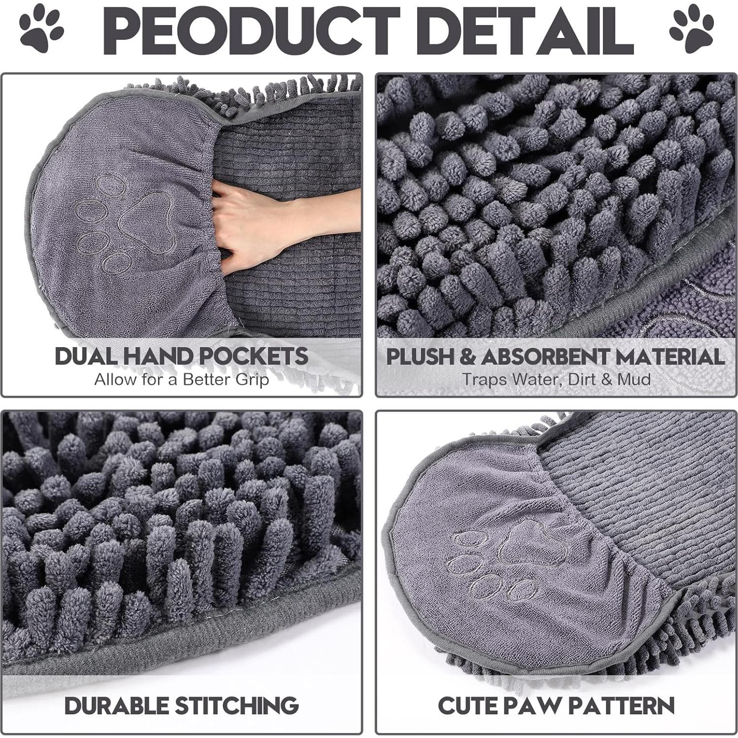 Toalla de Microfibra Absorbente Newwiee 4 Pcs Grande 81x36 cm