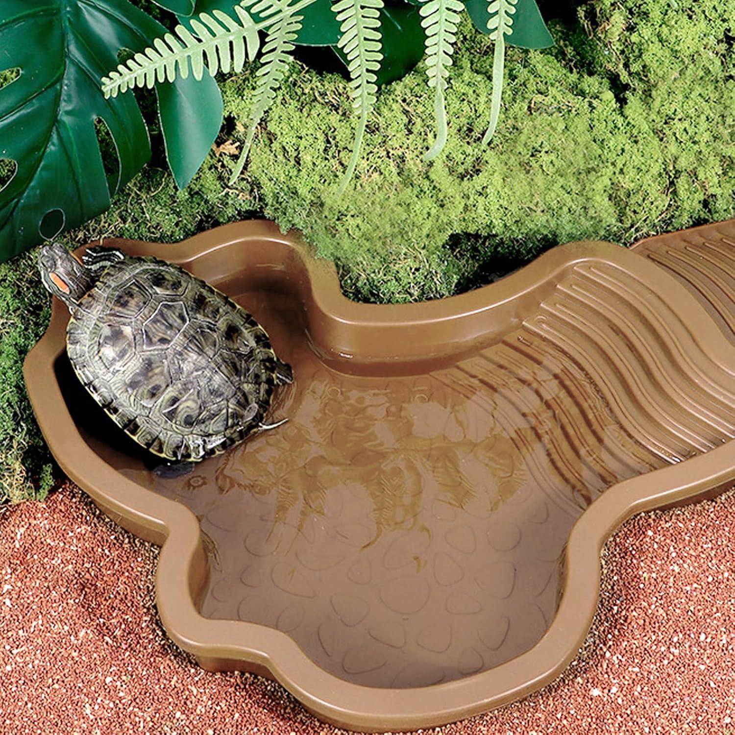 Piscina para Reptiles KKONHII con Escalera y Rampa 2.5cm