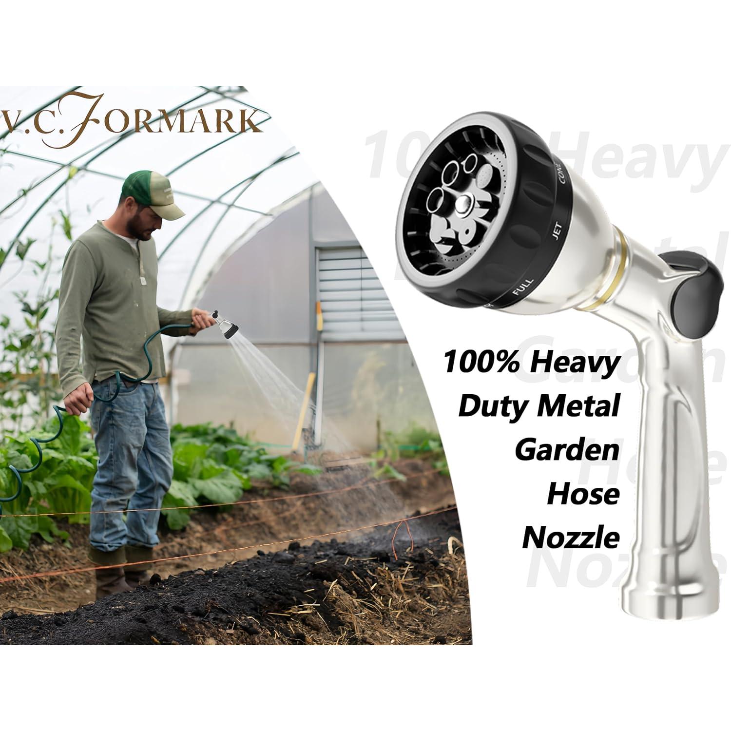 Boquilla de Manguera de Jardín V.C.Formark Metal 8 Patrones