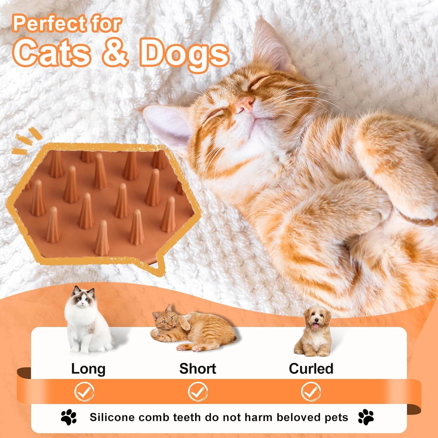 Cepillo de Vapor para Mascotas VVWVVW - 3 en 1 con Champú