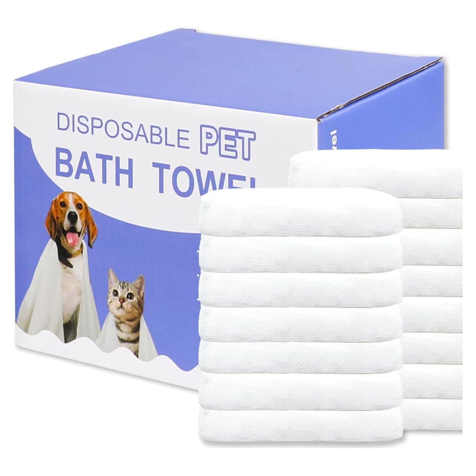 Toallas desechables para mascotas CHANHOO 15 PCS 30x55 cm