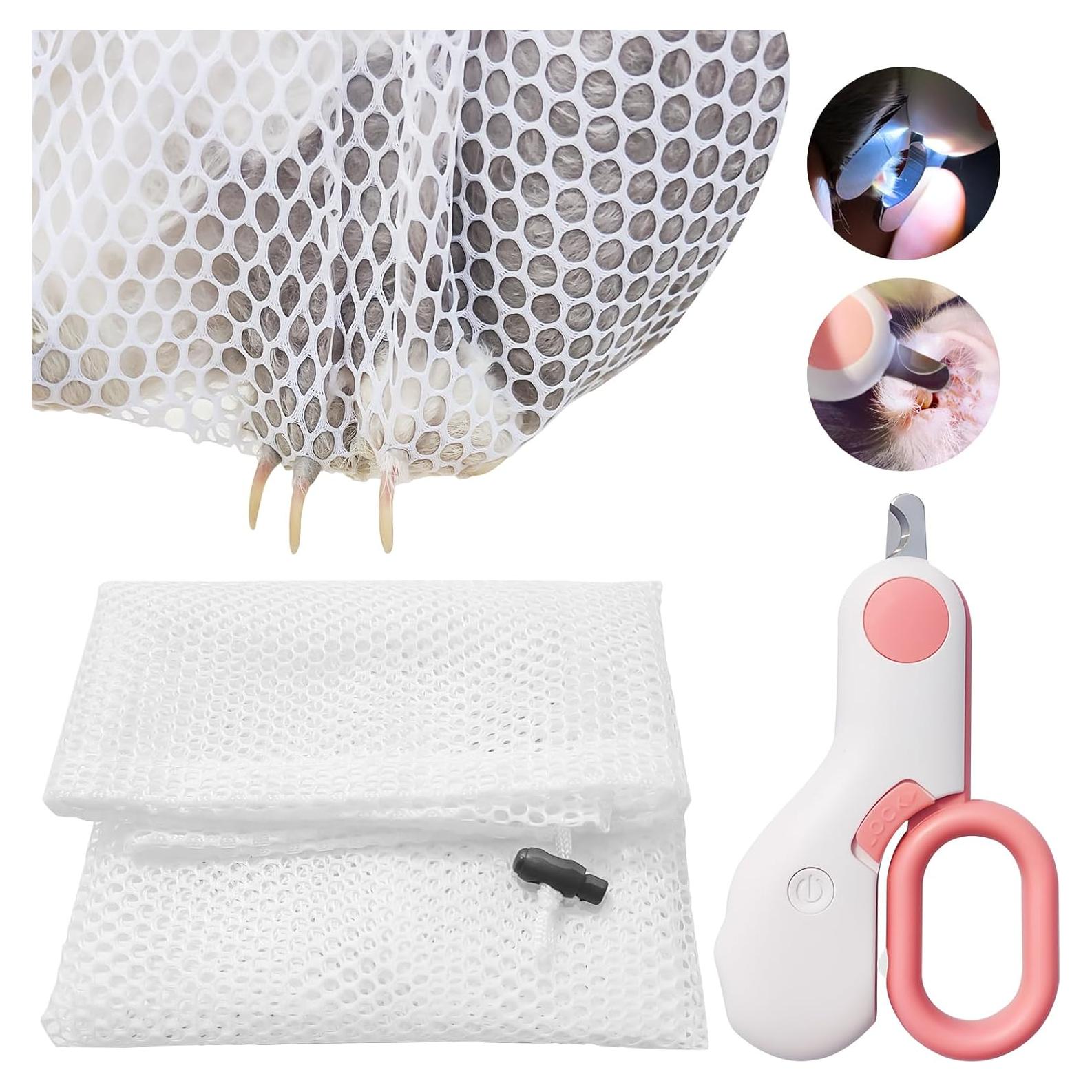 Bolsa de Aseo para Conejos LUKHMELF con Cortauñas LED