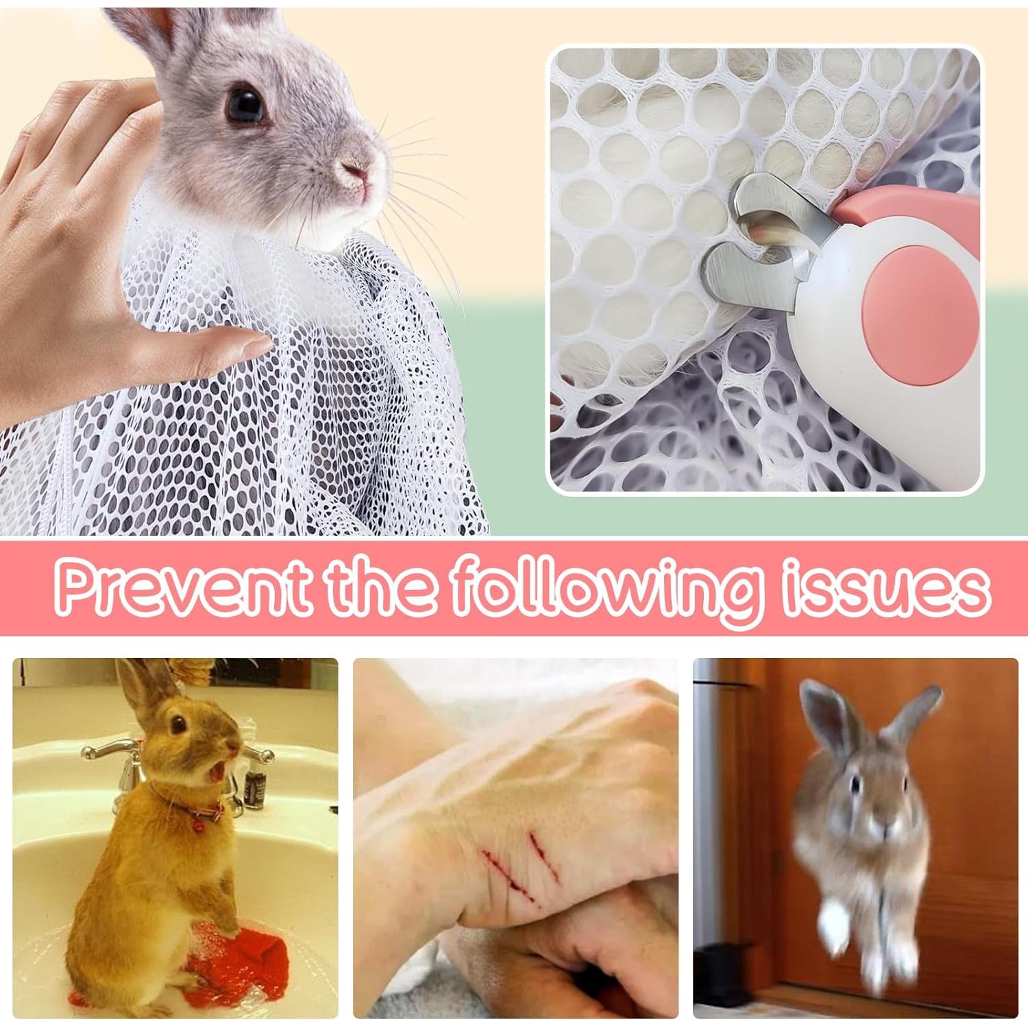 Bolsa de Aseo para Conejos LUKHMELF con Cortauñas LED