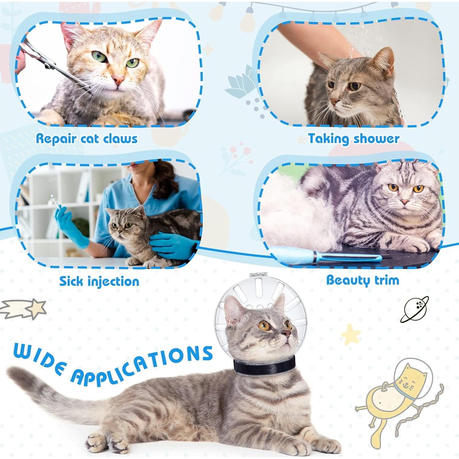 Kit de Aseo para Gatos Patelai 8 Piezas con Bozal y Bolsa