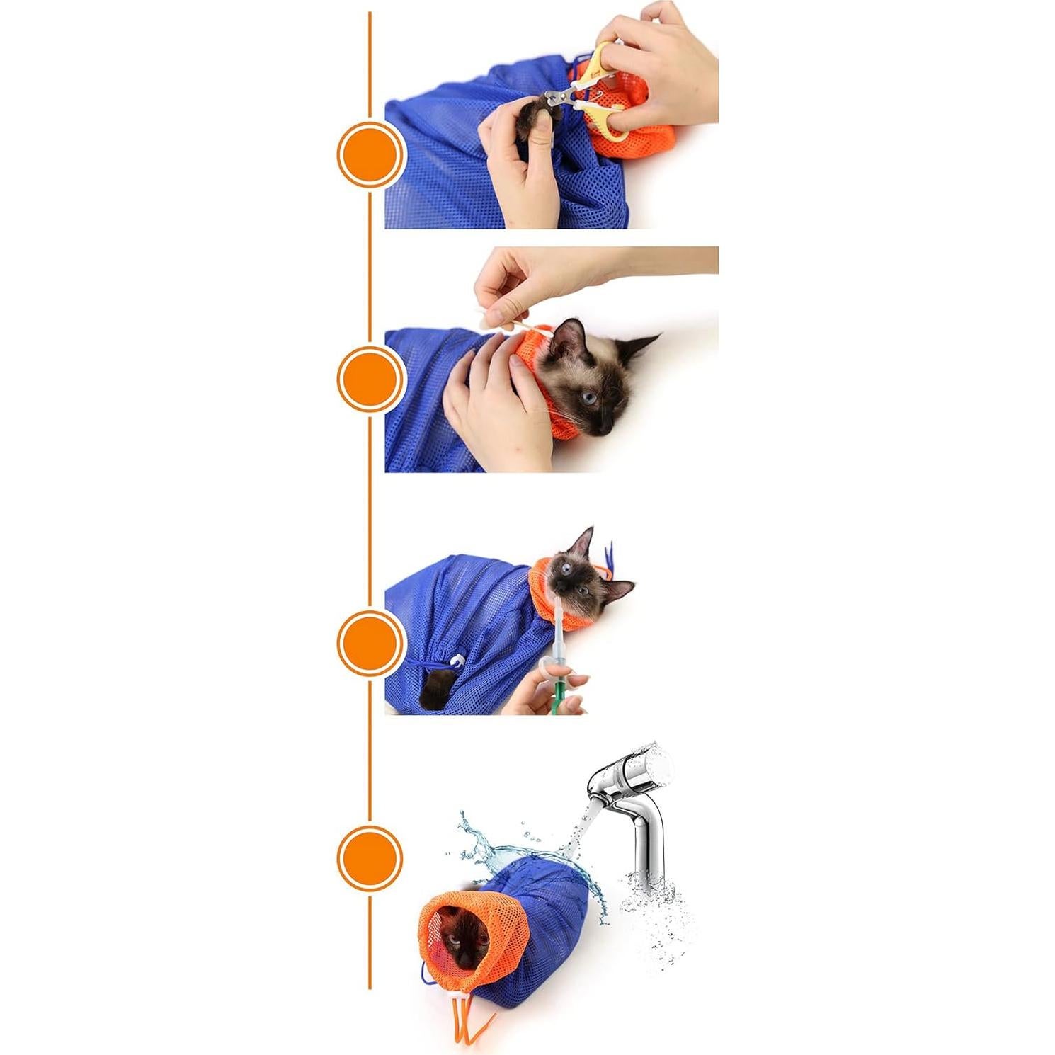 Bolsa de Aseo para Gatos FAMOORE Suave y Resistente 6.8 kg