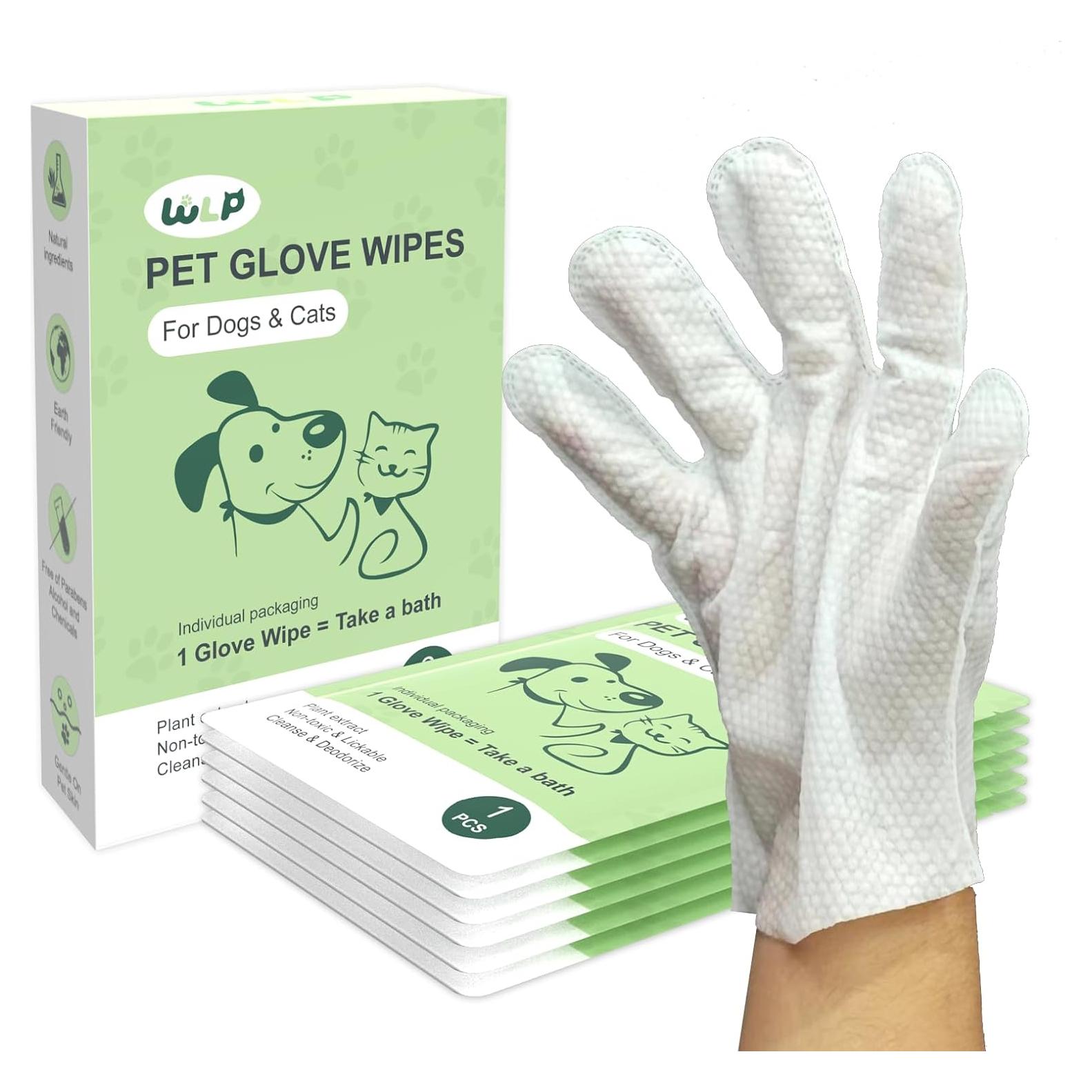 Toallitas de Limpieza para Mascotas WLP 6 PCS Hipoalergénicas