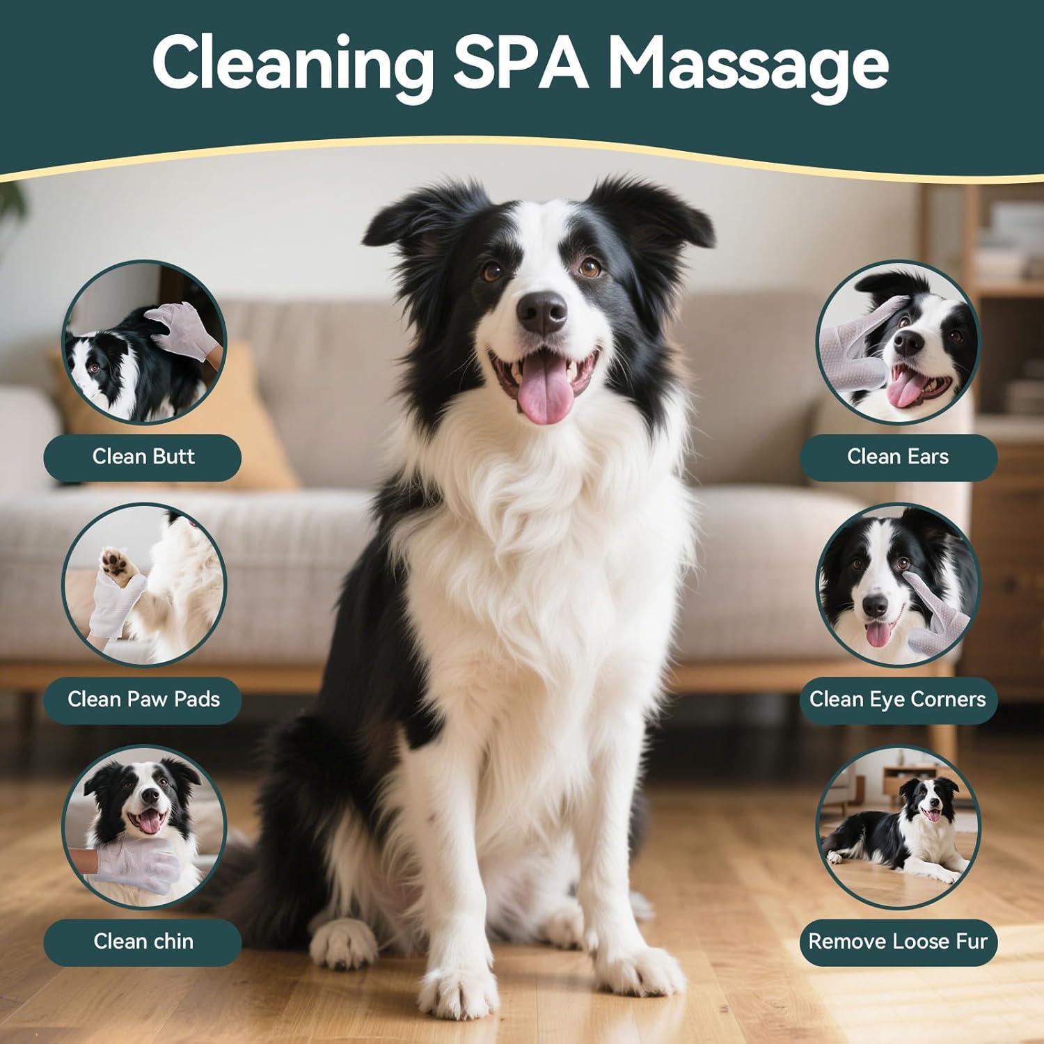 Toallitas de Limpieza para Mascotas WLP 6 PCS Hipoalergénicas