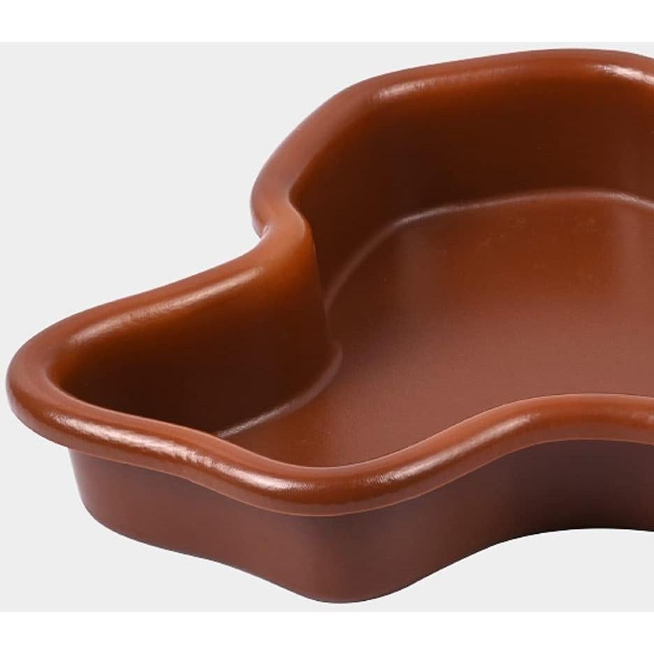 Tazón de Baño para Reptiles Flushbay 34x25cm Marrón