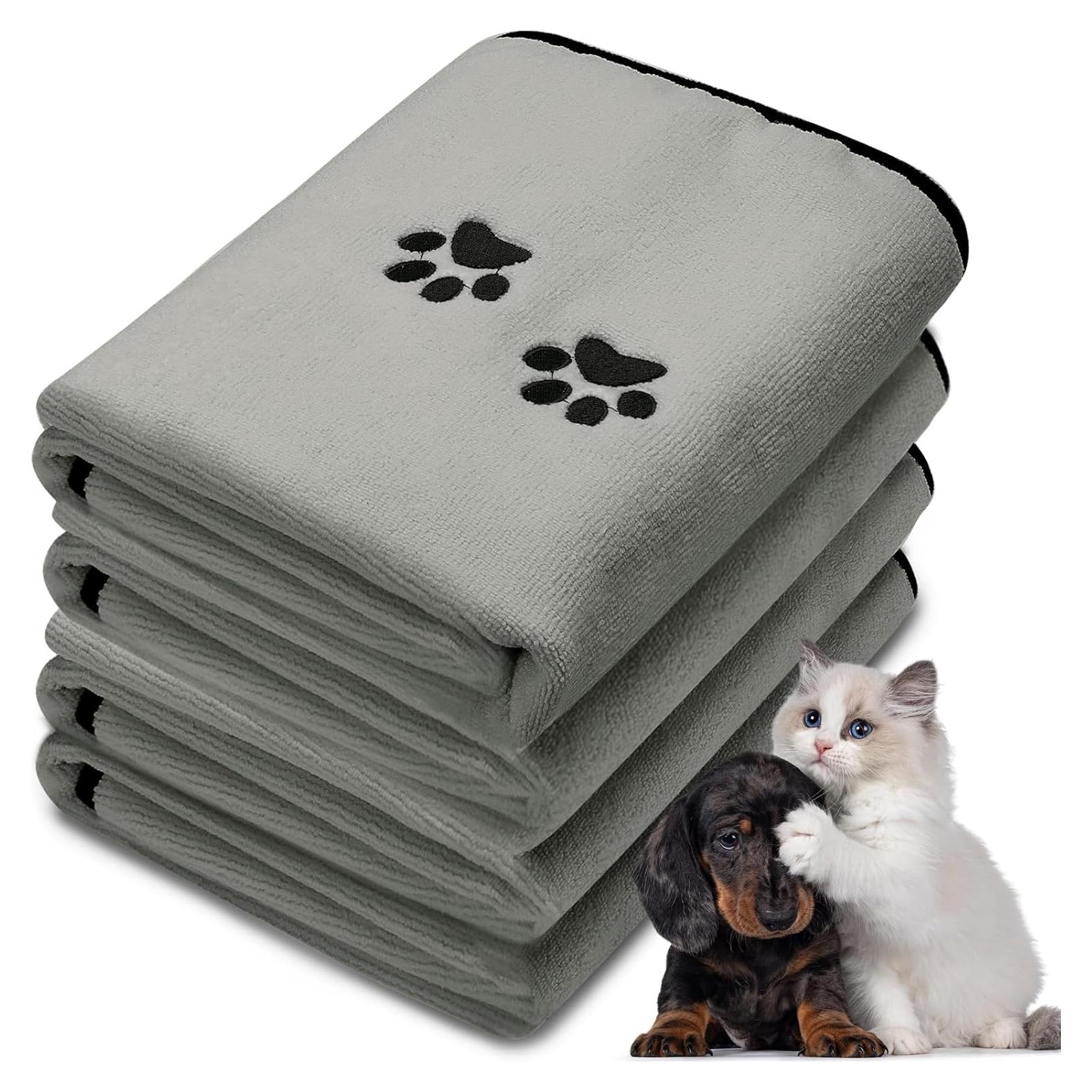 Paquete de 4 Toallas de Microfibra Tegeme para Perros 89x51cm