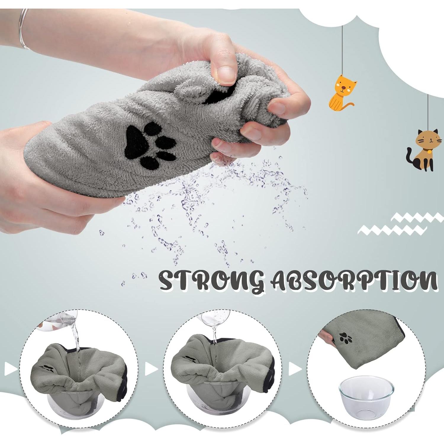 Paquete de 4 Toallas de Microfibra Tegeme para Perros 89x51cm