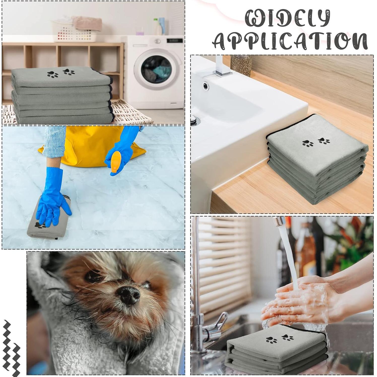 Paquete de 4 Toallas de Microfibra Tegeme para Perros 89x51cm