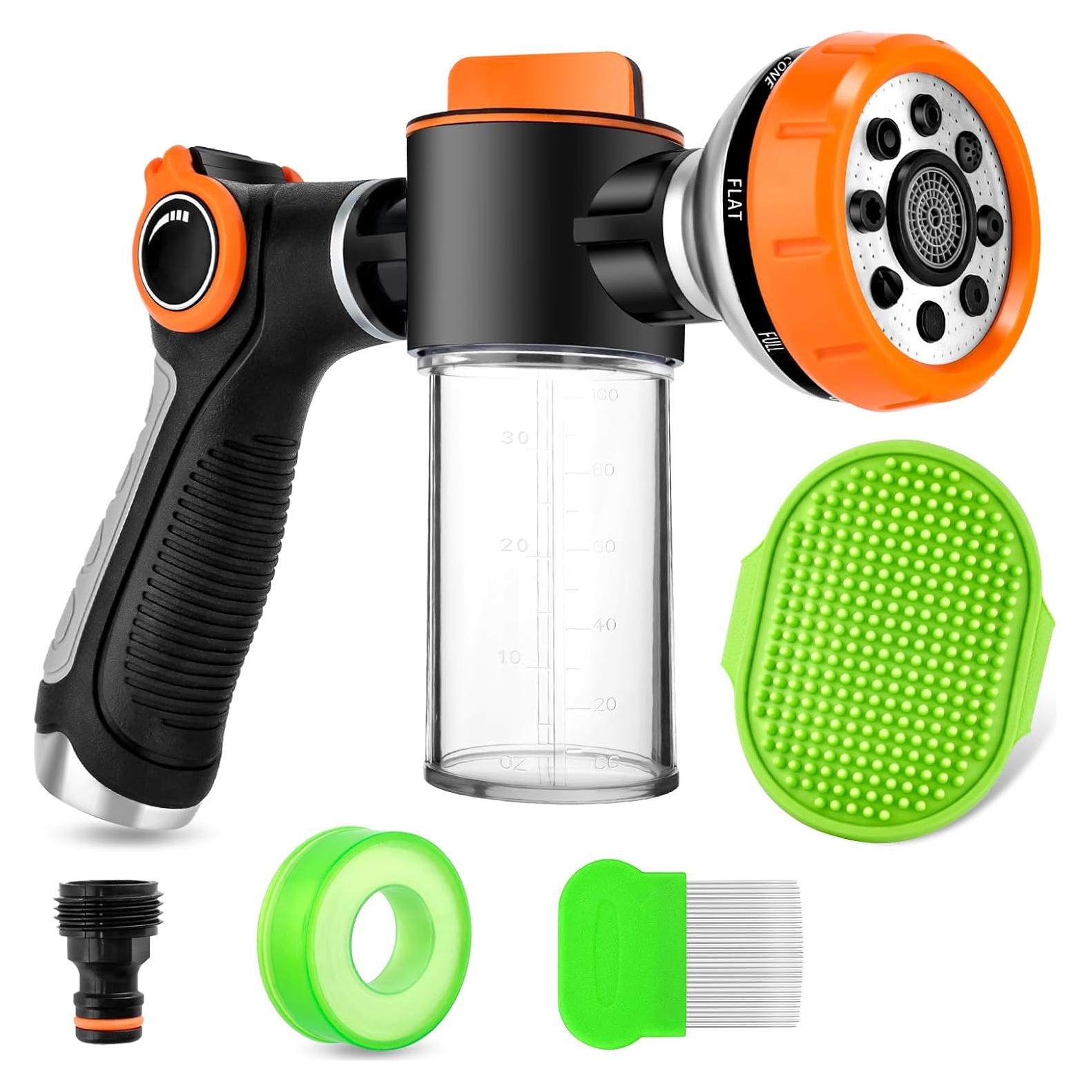 Rociador de Ducha para Perros TRESSON con Jabón y 8 Patrones