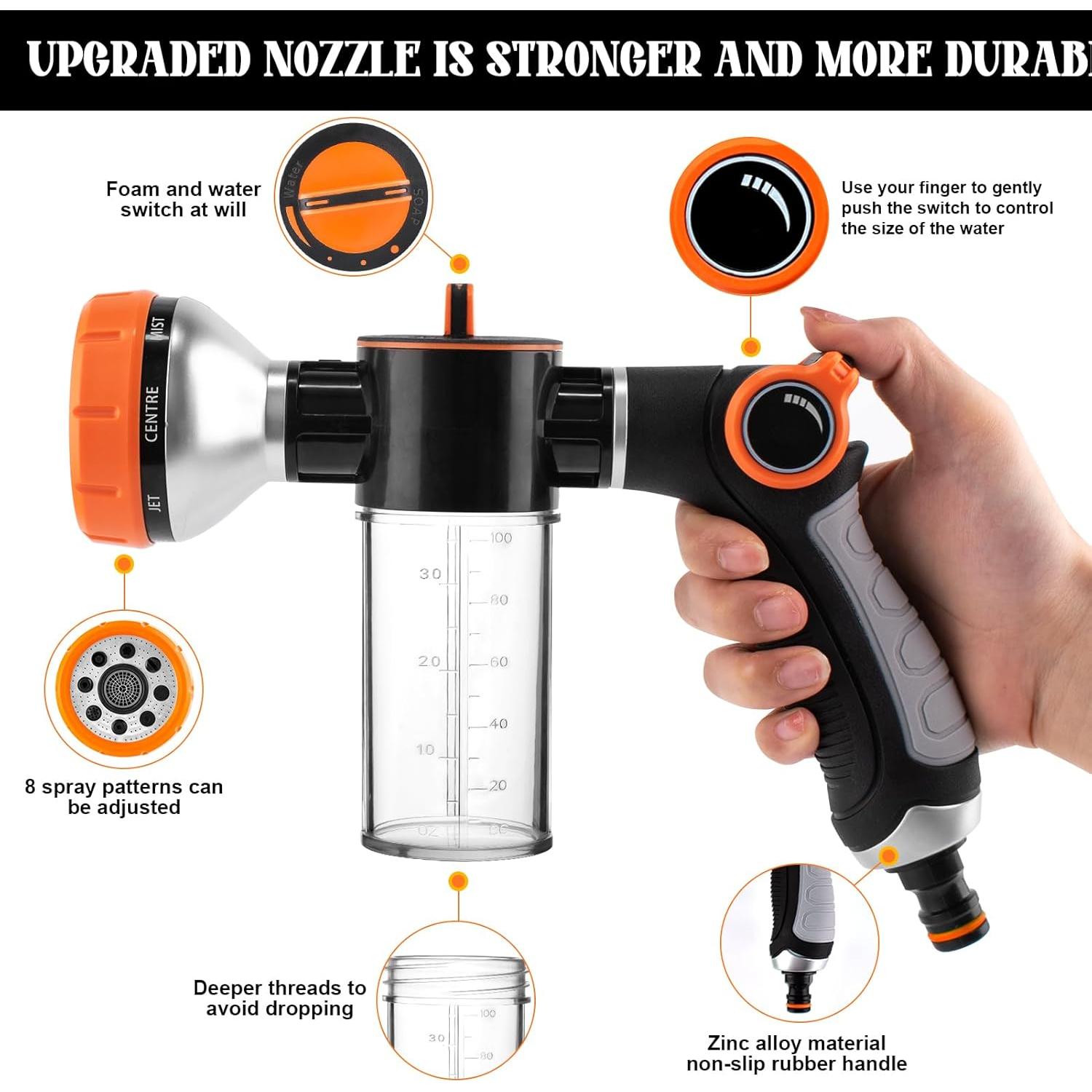 Rociador de Ducha para Perros TRESSON con Jabón y 8 Patrones