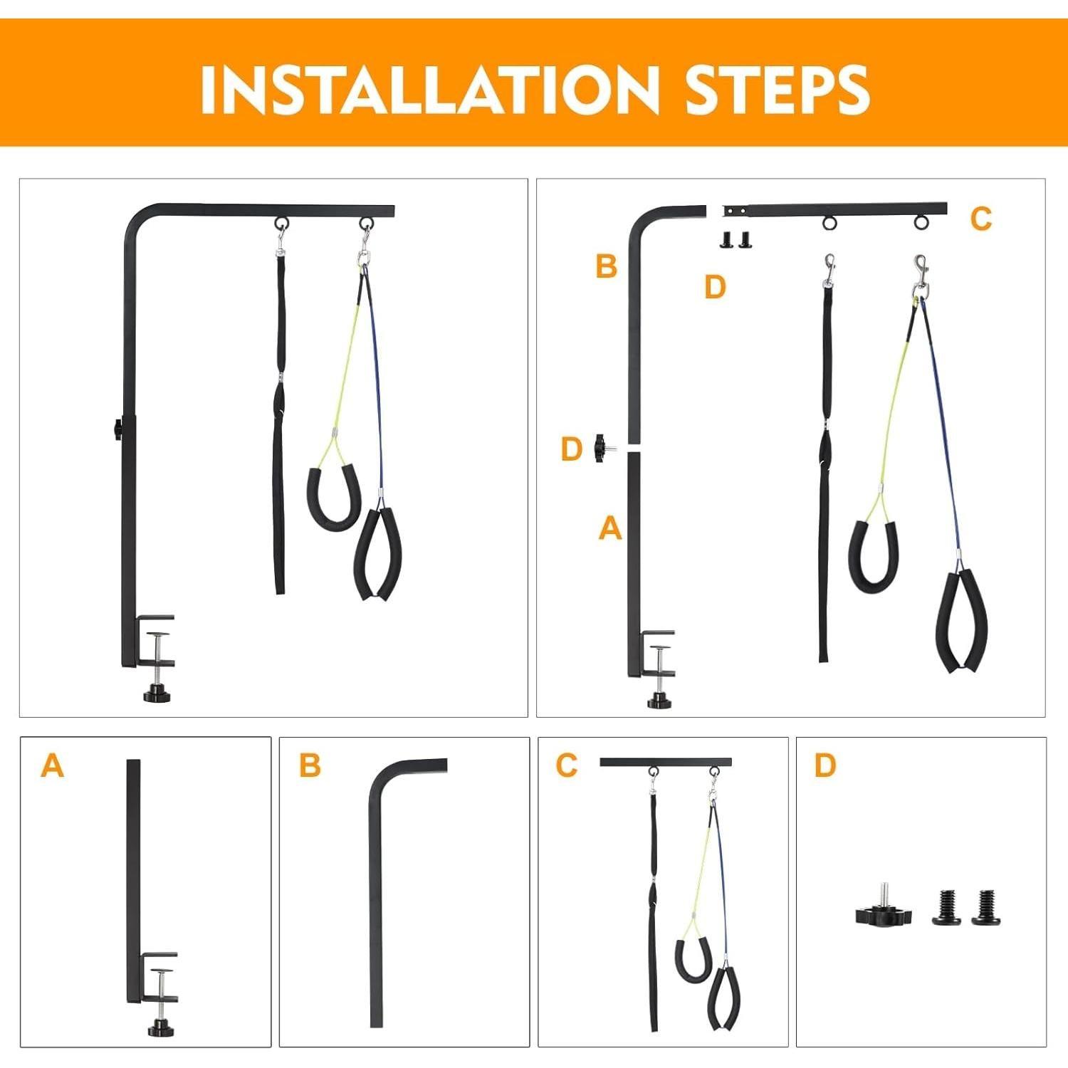 Brazo de Acicalamiento Ajustable WeGXY 73.66 cm para Perros