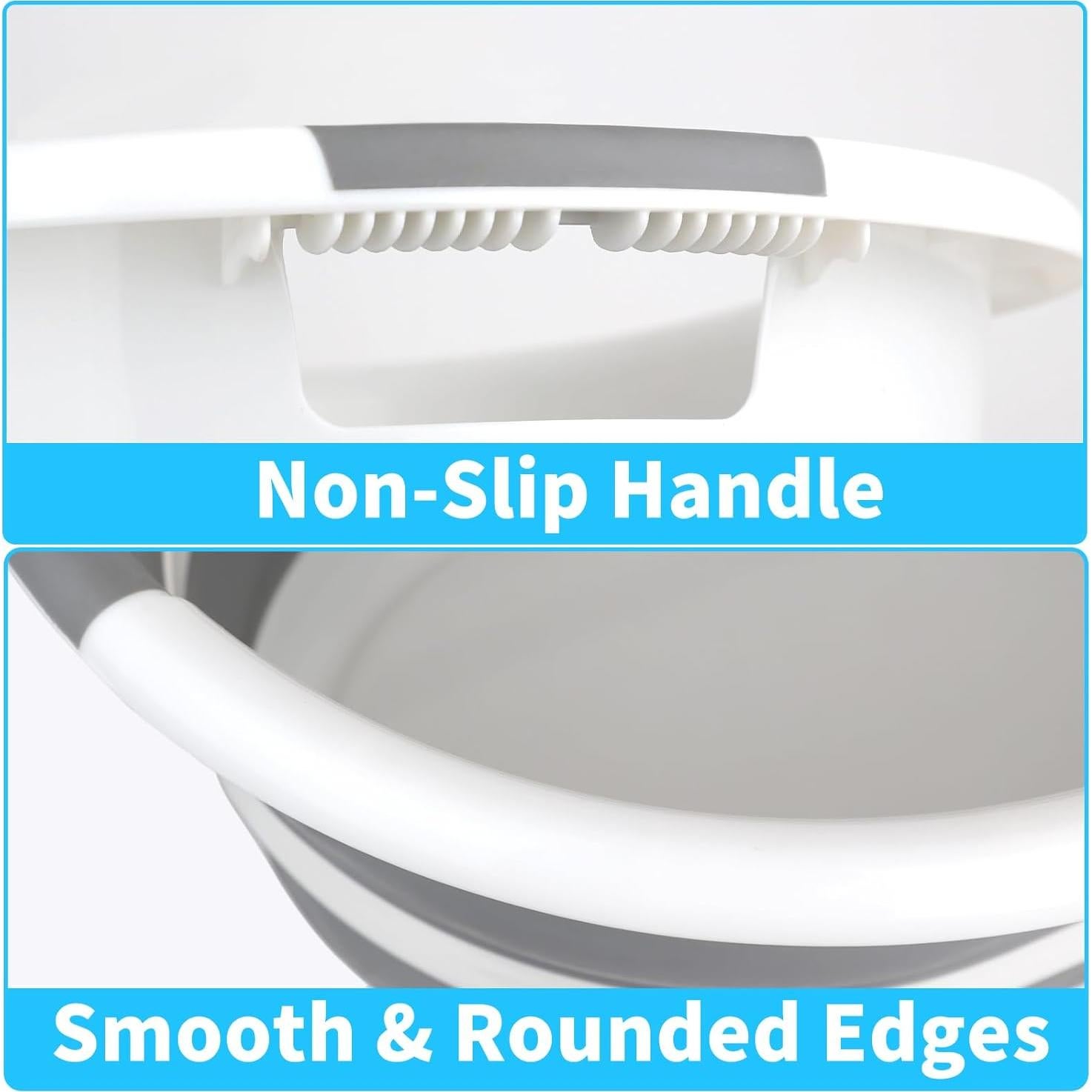 Bañera Plegable Multifuncional ddLUCK para Mascotas - Gris